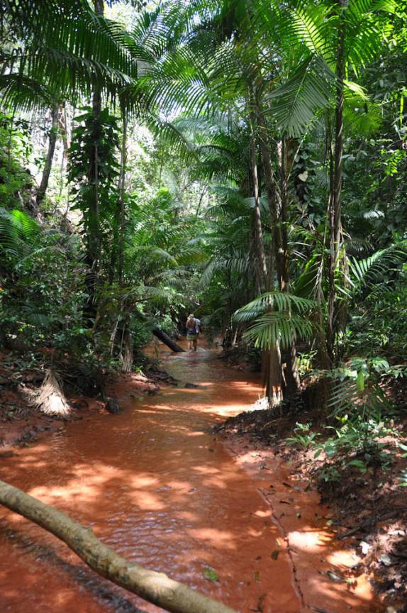 Caminho pelo rio até a Cachoeira do Capelão, na Chapada das Mesas, região de Carolina - MA